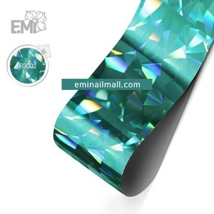 [E.Mi] 홀로그램 호일 #FG002 Turquoise Crystal 1.5m
