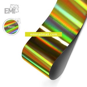 [E.Mi] 홀로그램 호일 #FG010 Gold Stripes 1.5m