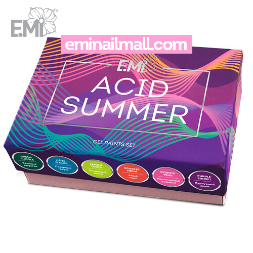 [E.Mi] 애시드썸머 Acid Summer 6종 셋트(Set) 젤페인트 2ml*6